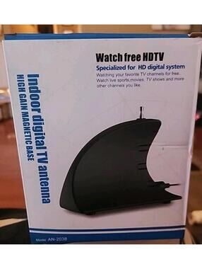 🔥Brand New INDOOR DIGITAL TV ANTENNA HIGH GAIN MAGNETIC BASE🔥